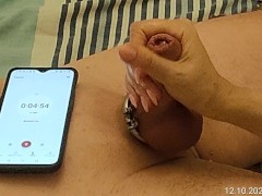 Экспериментируйте. Как быстро он сможет кончить? День пятый - пять минут... - Screenshot 11 of 16 - Chastity