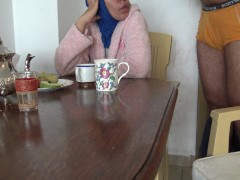 Arabic Homemade Wife Lets Stepson Cum In Her Coffee