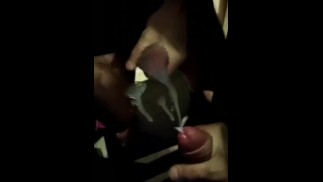 镜子上的大量精液
