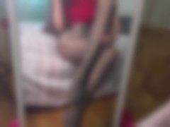 Glossy spandex pantyhose Goddess ass worship teaser