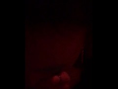 Goth girl moaning while sucking dick tied up and plugged