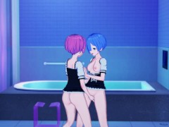 Rem and Ram ( Re:Zero ) - Screenshot 5 of 16 - Lesbian