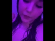 Preview 5 of Shower JOI  & Dildo Blowjob With Seductive Tattooed Beauty