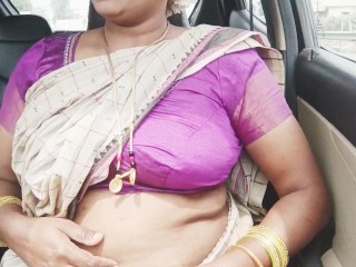 Madrasta Indiana Sexo no Carro Telugu Conversas Sujas Parte -1