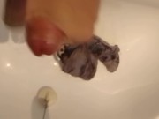 Preview 2 of A Quick Cumshot in a Dirty Sink