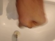 Preview 4 of A Quick Cumshot in a Dirty Sink