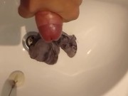 Preview 6 of A Quick Cumshot in a Dirty Sink