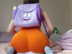 Dora The Explorer Pillow Humping HUGE Ass - Screenshot 11 of 16 - Brunette