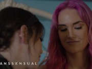 Preview 1 of TRANSSENSUAL - Siri Dahl Makes A Move On Her Friend Lena Moon Who Is Brokenhearted And Ready To Fuck