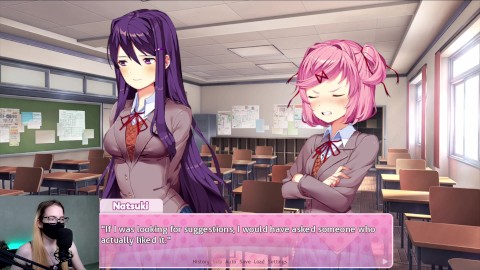 Doki Doki Literature Club! pt. 6 - Yuri and Natsuki are fighting over me!