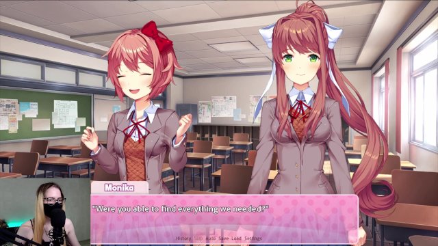 Doki Doki Literature Club! pt. 8 - Close to Sayori in an empty classroom^^