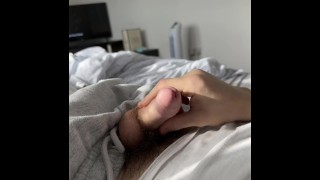 Micro penis gets hard and cums