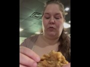 Preview 4 of Feeding time. BBW having her lunch