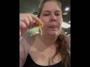 Preview 6 of Feeding time. BBW having her lunch