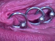 Preview 5 of Extreme Close Up Pee and My Pierced Pussy and Clit