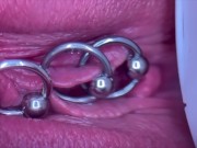 Preview 6 of Extreme Close Up Pee and My Pierced Pussy and Clit