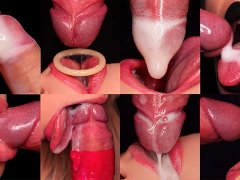 HOTTEST CUM in MOUTH COMPILATION - BEST CUMSHOTS CLOSE UP - SweetheartKiss - Try Not CUM! BLOWJOB