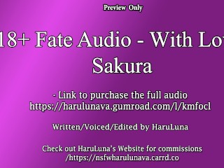 Avec Love, Sakura ~ 18+ Fate Audio Ft Medusa