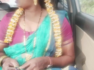 Step Dada Daughter in Law Car Sex, Telugu Dirty Talks Part - 1, మామ కోడలు కార్ సరసాలు
