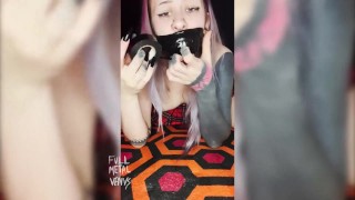 Tight Duct Tape Gag For Tattooed Slut