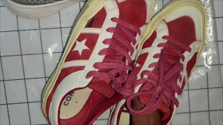 cum on converse sneaker