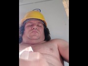 Preview 4 of Hot Construction Worker Strokes His Super Thick Cock Part 1