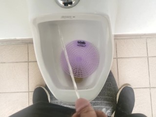 Pissing in a Urinal