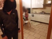 Preview 1 of Thief enters house to steal and fucks Italian housewife (role play)
