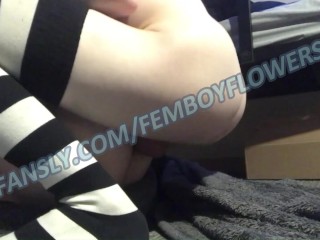Femboy 努力带走室友的鸡巴并被射出（完整的视频 + 粉丝的后果）
