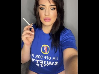 Get yourself a British milf that smokes and drinks beer Video