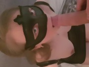 Preview 1 of JennyXRated - Naughty Girl Handcuffed Until She Sucks Until facial!