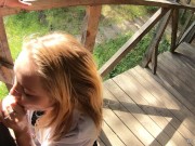 Preview 3 of Wife Films Her Blonde Friend Sucks Me Off Outdoors - Sharing Is Caring!