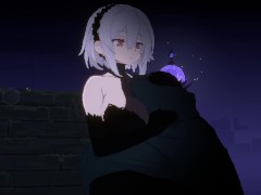 【DECOY 群青の魔女 実況】動くドット搾精エロゲー。無表情な爆乳美女に手コキやフェラで搾精してもらい・・(Hシーンアニメーション同人エロゲー)