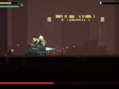 【DECOY 群青の魔女 実況】動くドット搾精エロゲー。無表情な爆乳美女に手コキやフェラで搾精してもらい・・(Hシーンアニメーション同人エロゲー) 14/16