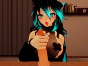Preview 3 of Horny Catgirl takes care of you and lets you cum down her throat~ [JOI with Feli - Ep.1]
