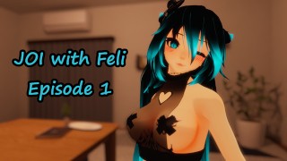 JOI With Feli Ep 1'S Horny Catgirl Looks After You And Lets You Cum Down Her Throat