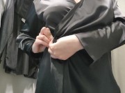 Preview 5 of Hot girl showed her big tits in the fitting room