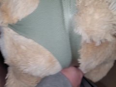 Cumming on my Teddy Bears ass