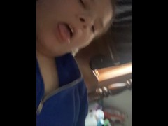 Bbw plays with toy