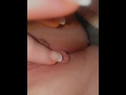 Preview 1 of Juicy pussy clit rub after creampie