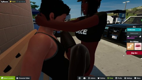 Ty and officer Jade 3dxchat