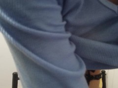 Cute baby doll, a teen girl hiding from family and masturbating