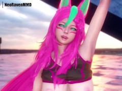 [MMD]New Jeans - Attention (Ahri/Gwen/Xayah/Soraka/?!) [StripSwapCam ver.] League of Legends