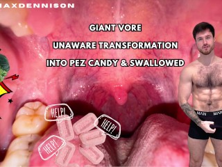 GIANT VORE TRANSFORMATION INTO PEZ CANDY & SWALLOWED