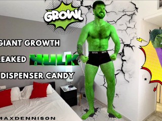 UN LABORATOIRE DE CROISSANCE GÉANT a DIVULGUÉ UN DISTRIBUTEUR DE BONBONS HULK PEZ