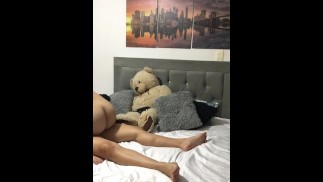 Thumbnail lesbian couple licking delicious pussy and ass on all fours, riding and fucking in scissoring in a m