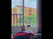Hairless twink sucks his straight cock and fucks his ass when his family is not at home