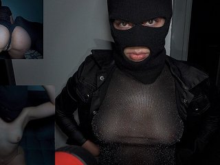 Screen Capture of Video Titled: I found a hot ass thief in my house. What would you have done with this big ass girl?