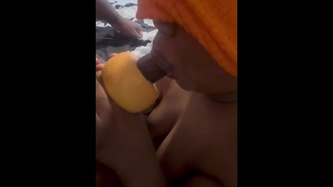 Grapefruit blowjob 101