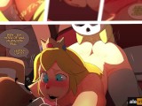 Peach Gets Group Fucked - They Fill Her Completely With Semen and Mario Discovers Her